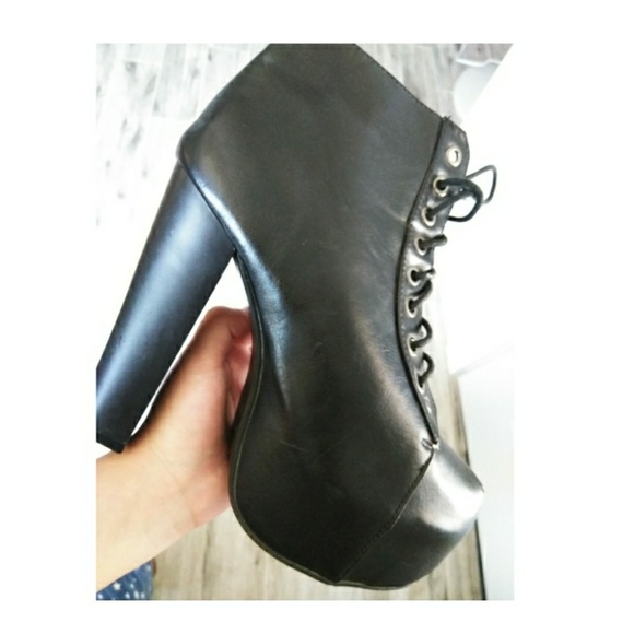 Black Heels Booties - Picture 2 of 4